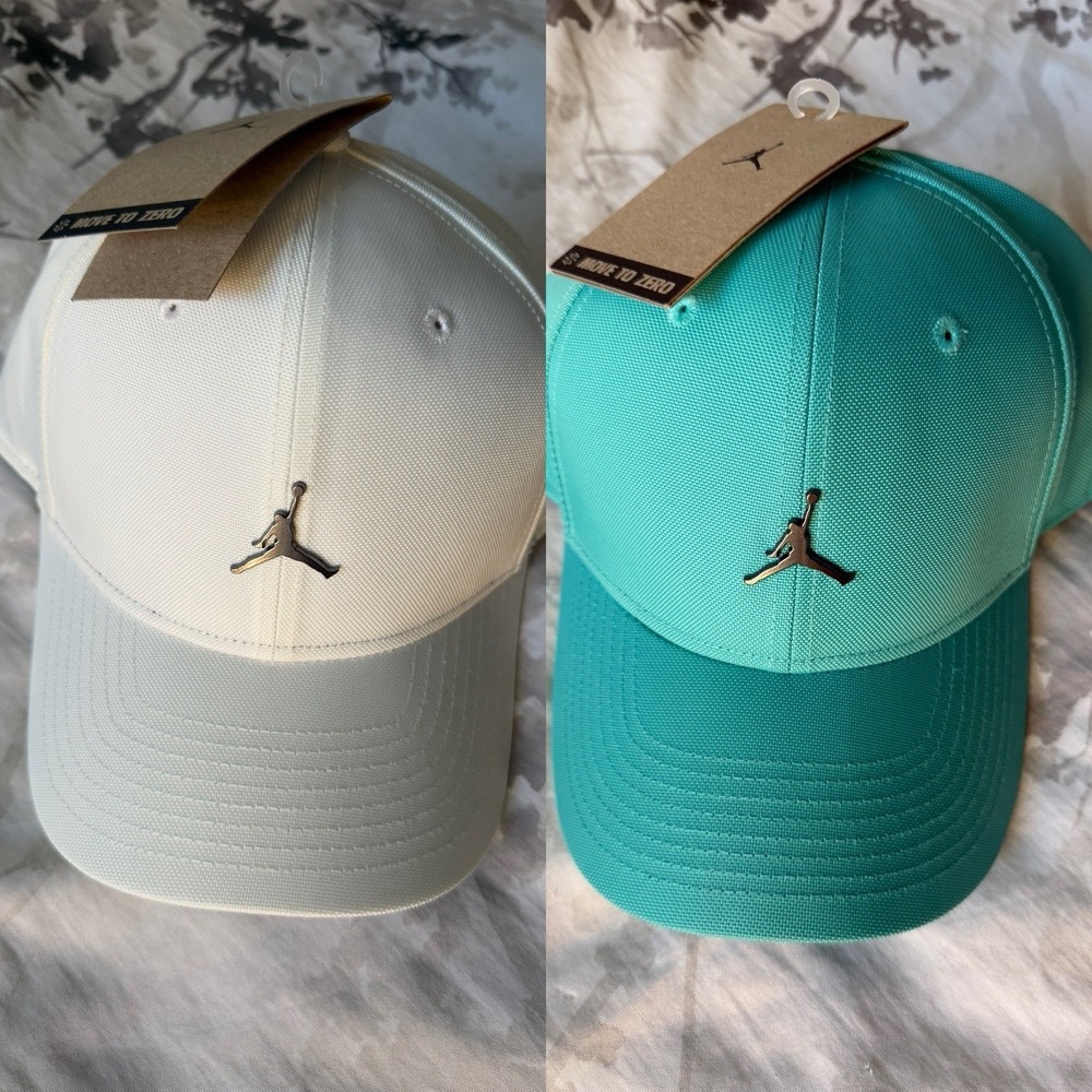 NWT Jordan Brand Jumpman Metal Rise Cap Hat Bundle M/L New Nike MJ Michael